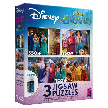 Ceaco - Disney - Encanto - Three Interlocking Jigsaw Puzzles