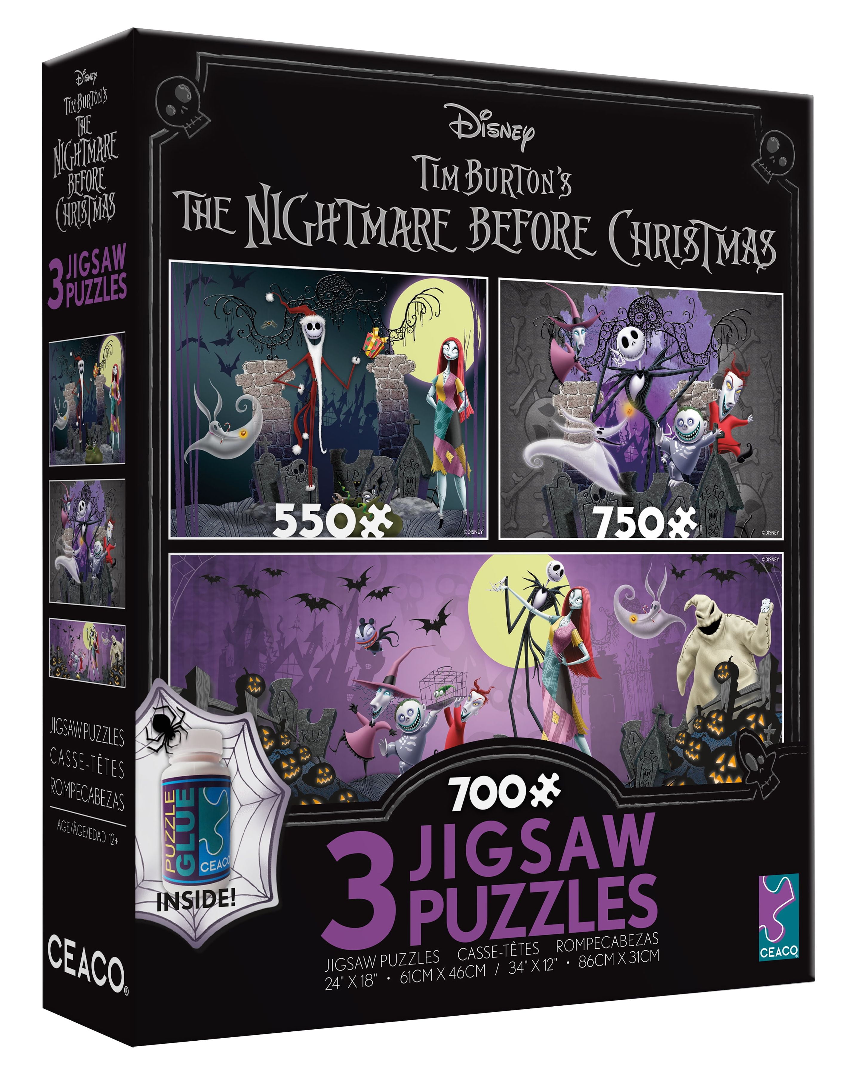  Sadfqw The Nightmare Before Christmas Puzzle 500 Pieces for  Adults Wooden Jigsaw Puzzle for Teens Puzzles Game Toy Gift Decompression  Toys 500pcs : Toys & Games