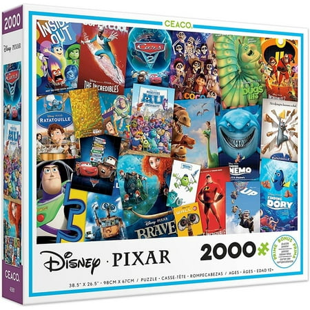 Ceaco - Disney/Pixar - Movie Posters - 2000 Piece Interlocking Jigsaw Puzzle