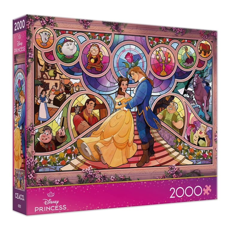 Ceaco Disney Stained Glass Beauty and the Beast 2000-Piece