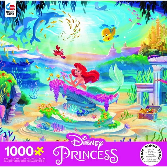 Ceaco - Disney - The Little Mermaid - 1000 Piece Interlocking Jigsaw Puzzle