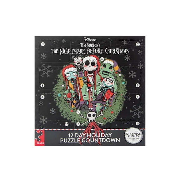 Ceaco Disney The Nightmare Before Christmas 12 Puzzle Advent Calendar Countdown - 5 x 5 Inch Mini Puzzles