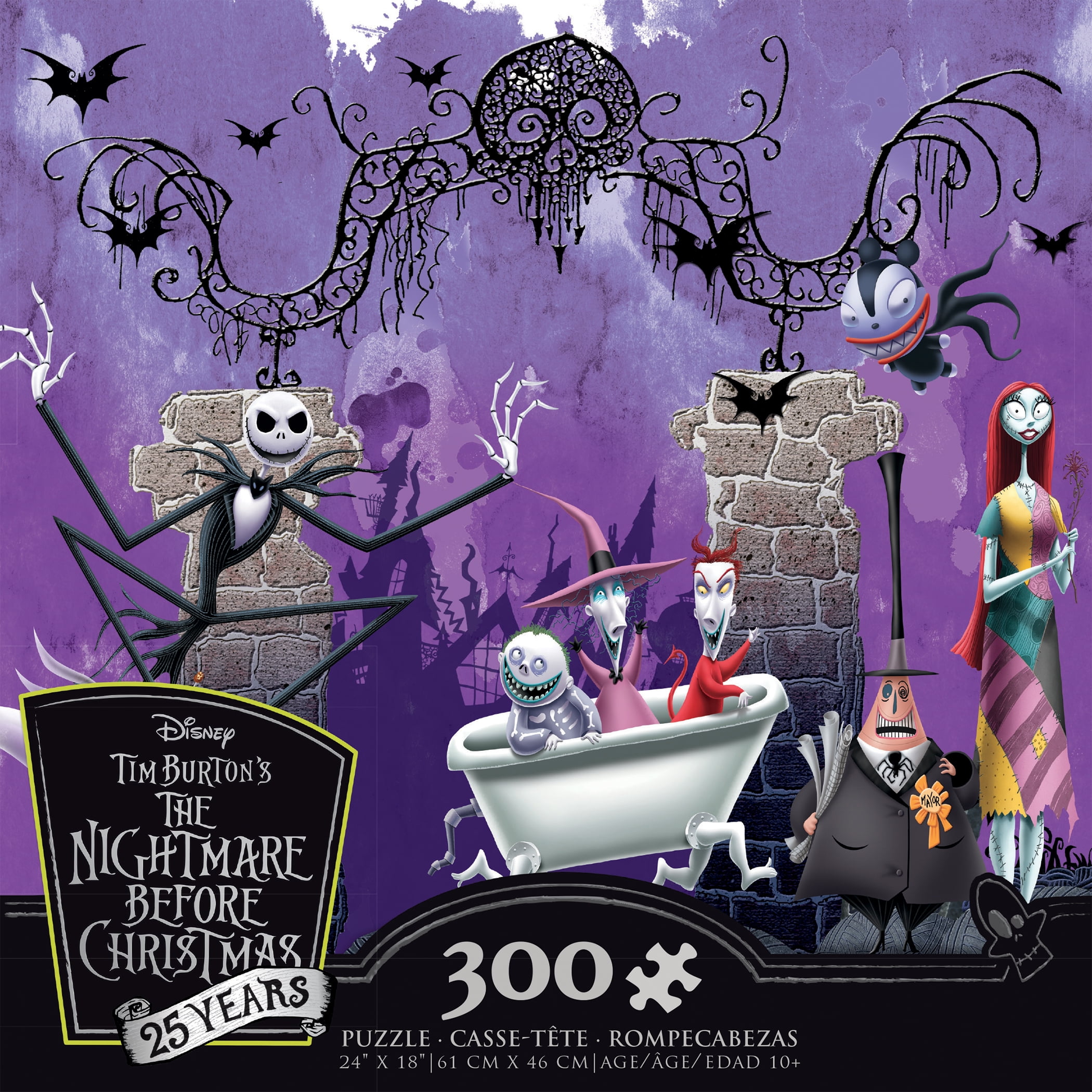 The Nightmare Before Christmas Jigsaw Puzzles 300/500/1000 Pieces Disney  Cartoon Animation Decompress Educational Puzzle Gifts - AliExpress