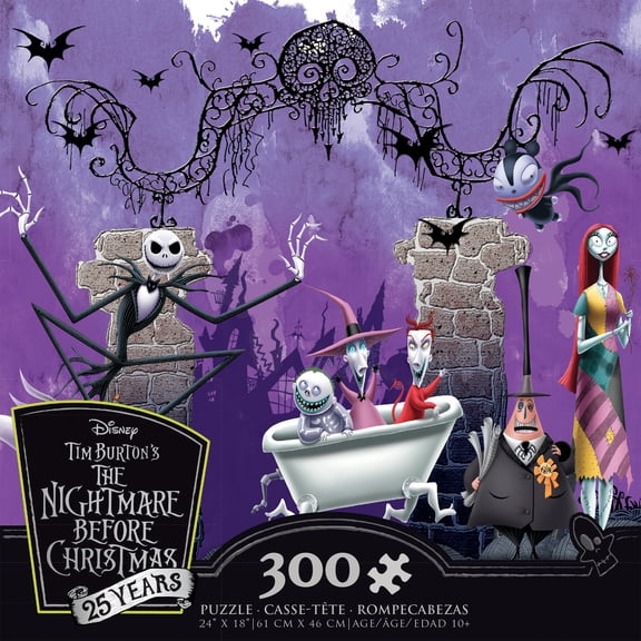 Ceaco - Disney - The Nightmare Before Christmas - Bathtime Ghouls - 300 Piece Jigsaw Puzzle