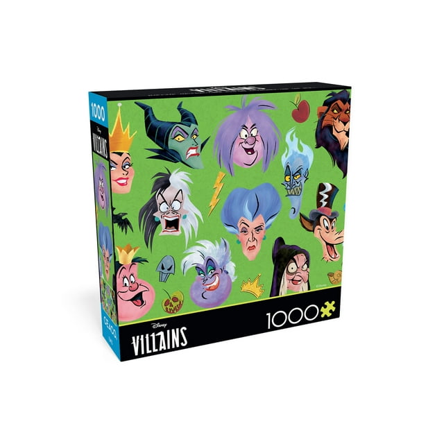 Ceaco Disney Villains Collage Faces 1000-Piece 26.75 x 19.75-Inch Interlocking Jigsaw Puzzle for Adults Ages 14+