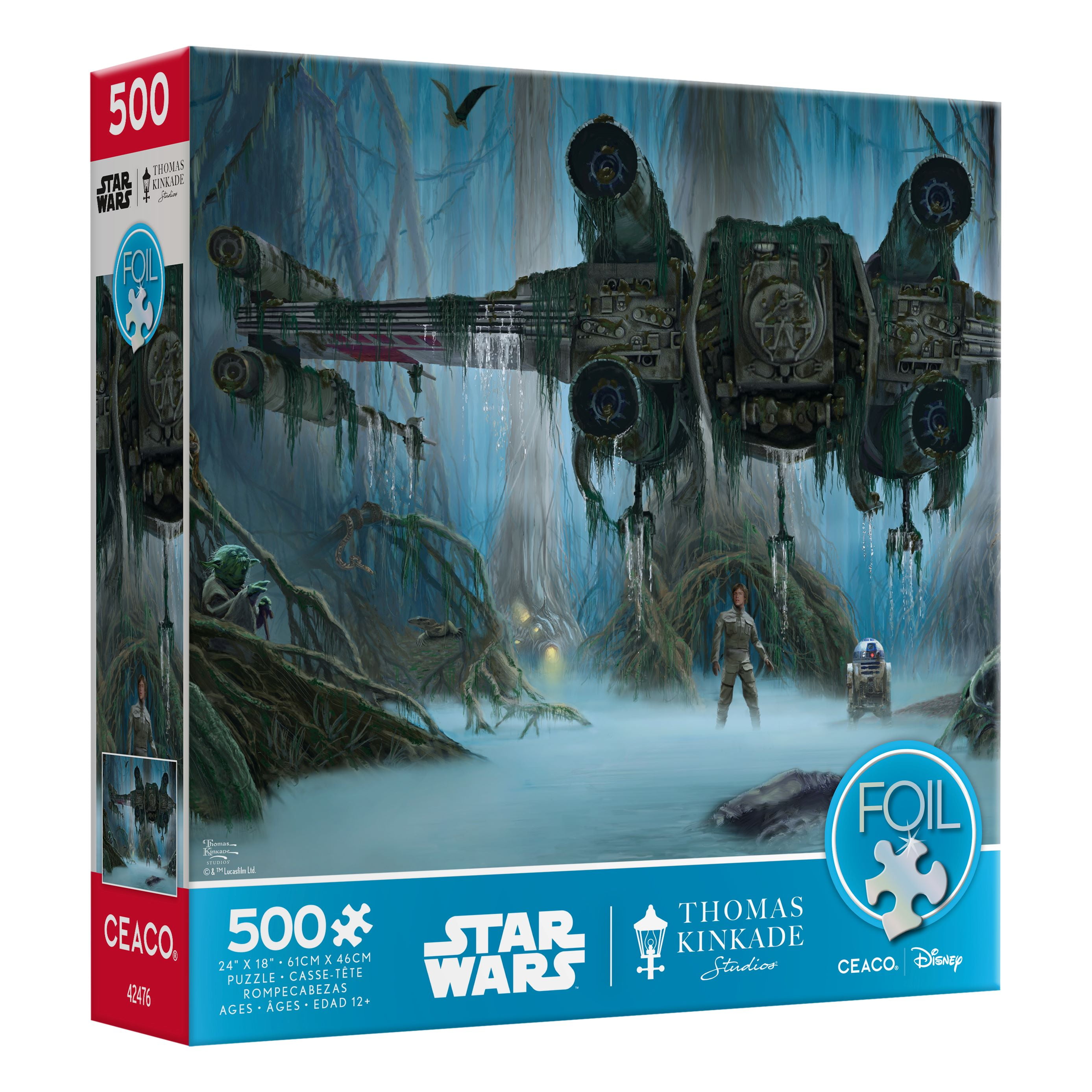 Ceaco Do. Or Do Not. There Is No Try. Thomas Kinkade Star Wars 500 Piece Interlocking Jigsaw Puzzle
