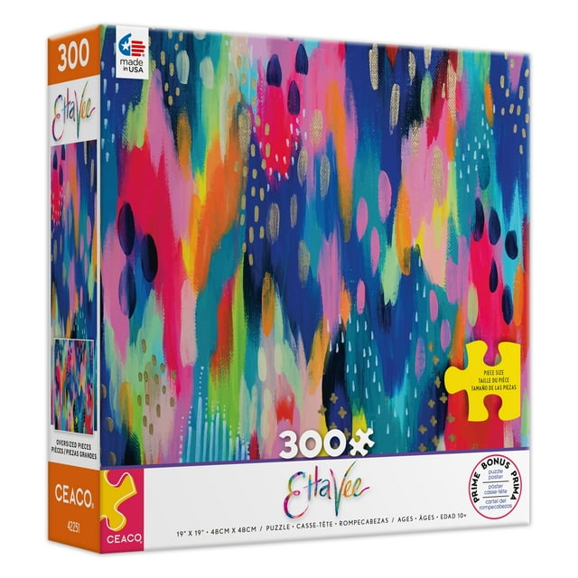 Ceaco - Etta Vie - Hello Color - 300 Piece Oversized Jigsaw Puzzle ...
