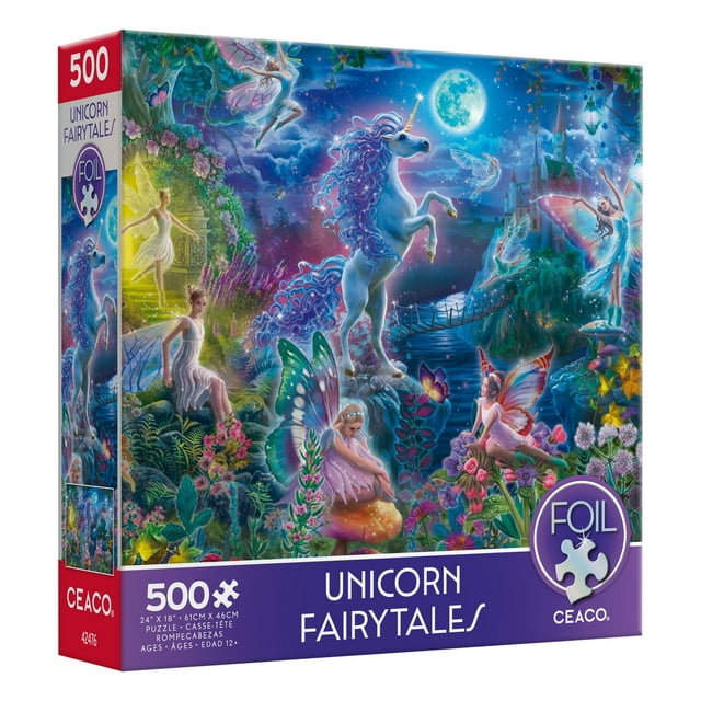 Ceaco Unicorn Fairytales 500 Piece Interlocking Jigsaw Puzzle - Walmart.com