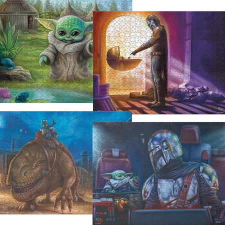 Ceaco - Thomas Kinkade - Madalorian 4 in 1 Interlocking Jigsaw Puzzle