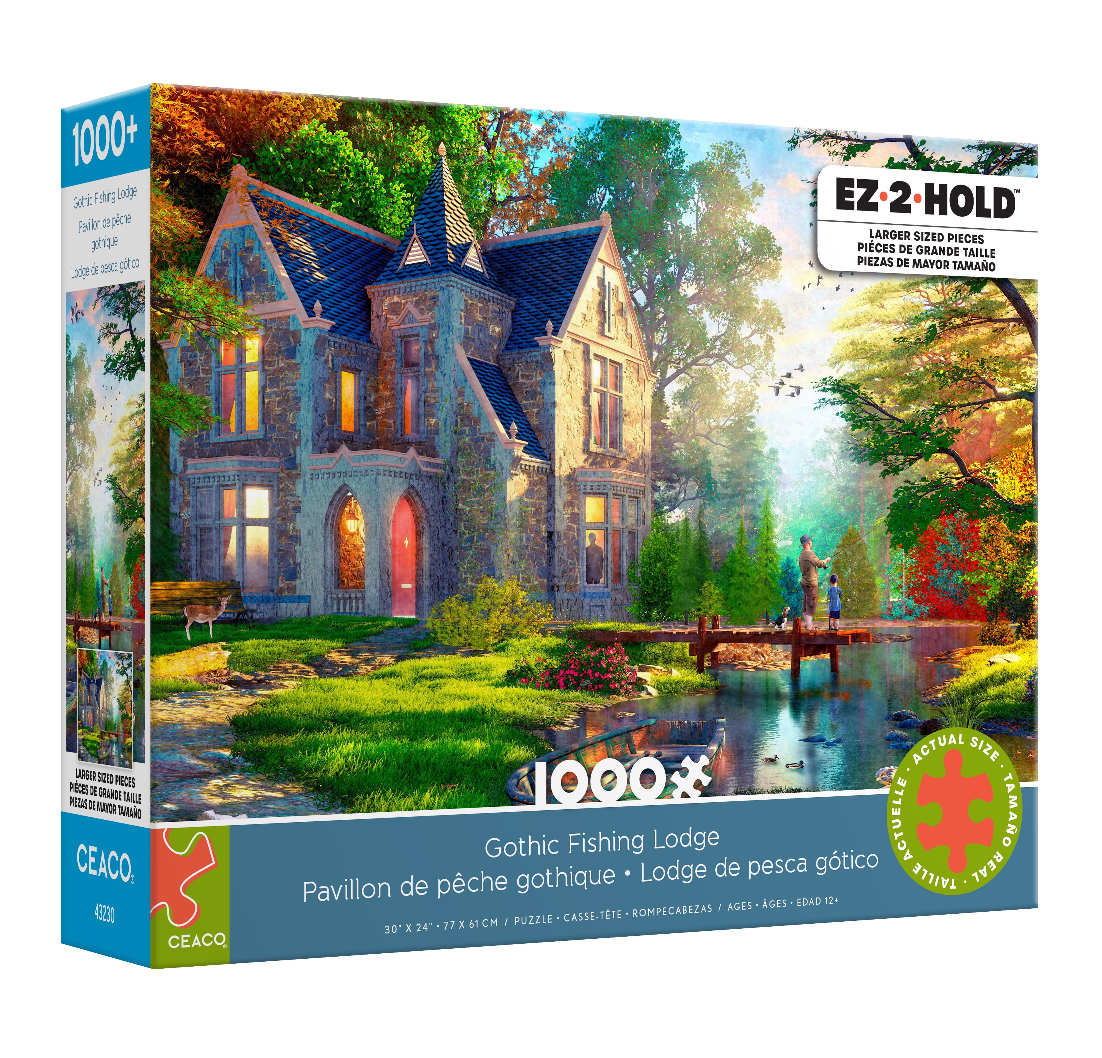 Ceaco Gothic Fishing Lodge (Dominic Davison) 1000 Piece Interlocking Jigsaw Puzzle
