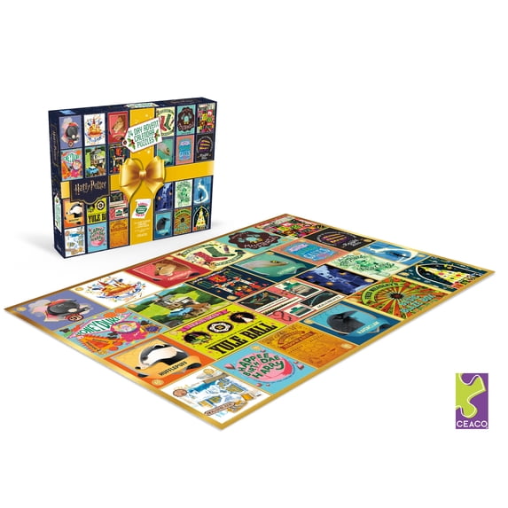 Ceaco Harry Potter 24-Day Advent Calendar Interlocking Jigsaw Puzzle for Adults Ages 14+