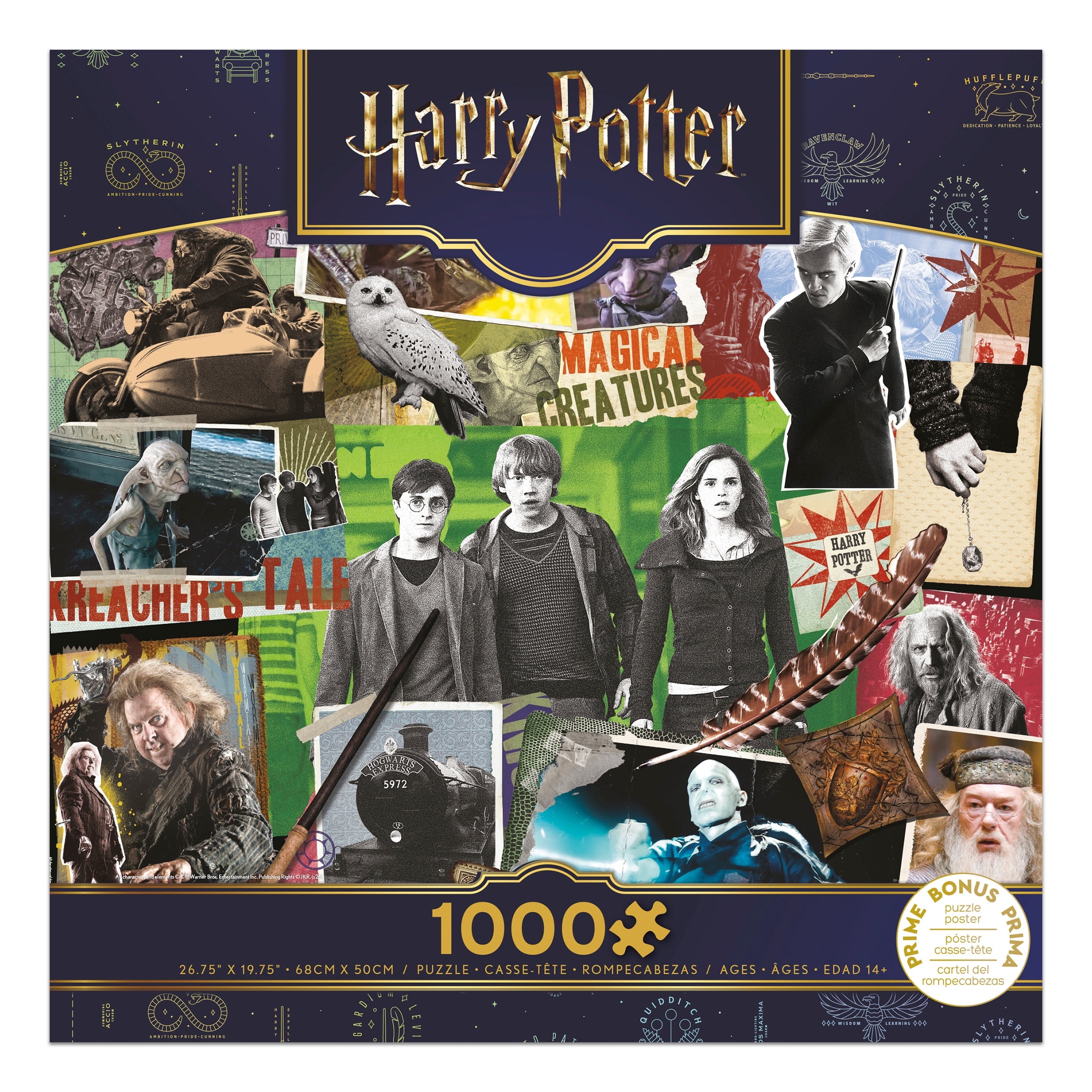 Ceaco Harry Potter Collage 1000-Piece Interlocking Jigsaw Puzzle for Adults Ages 14+