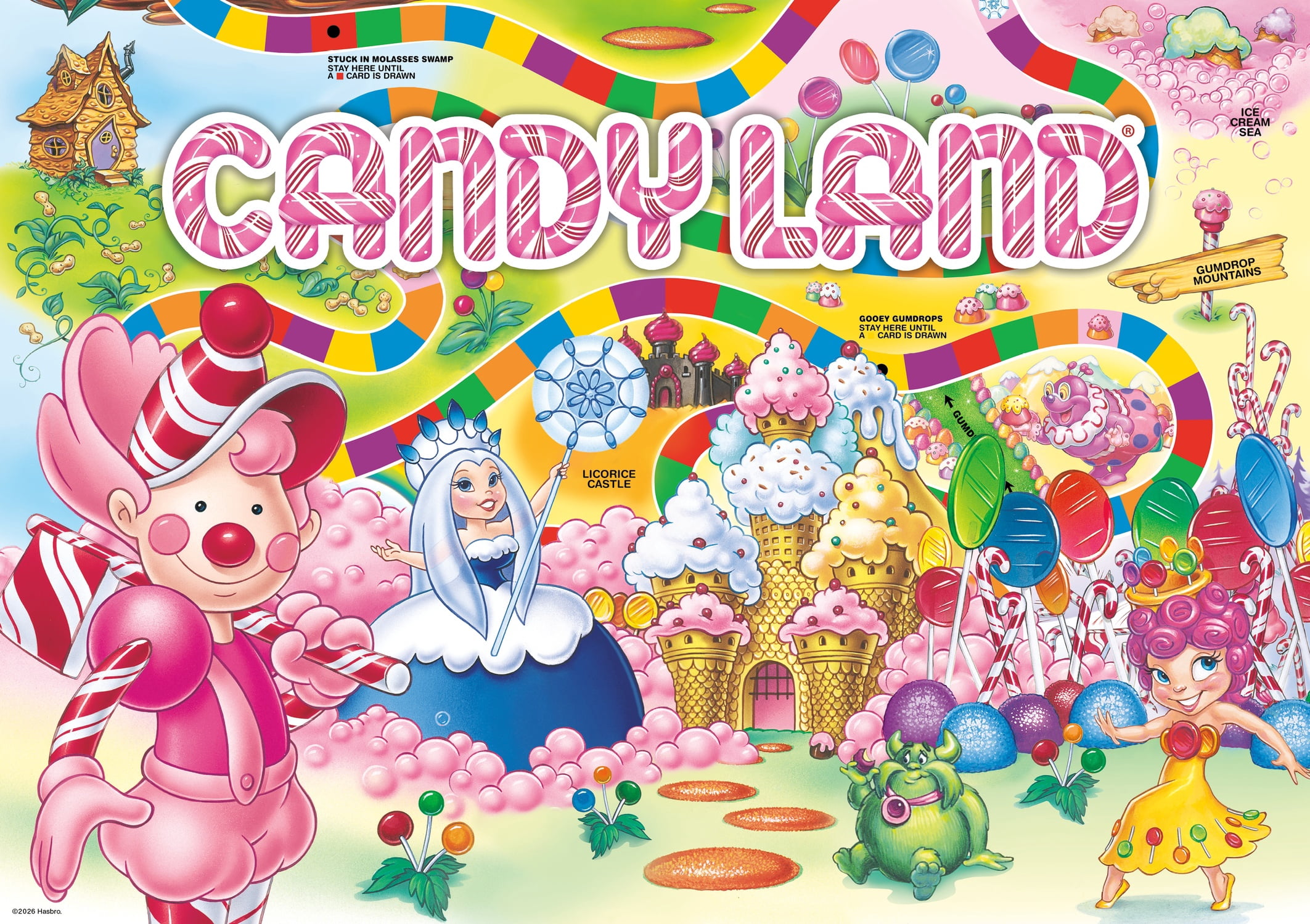 Ceaco Hasbro Candy Land Sugar High 500-Piece Interlocking Jigsaw Puzzle for Adults Ages 14+