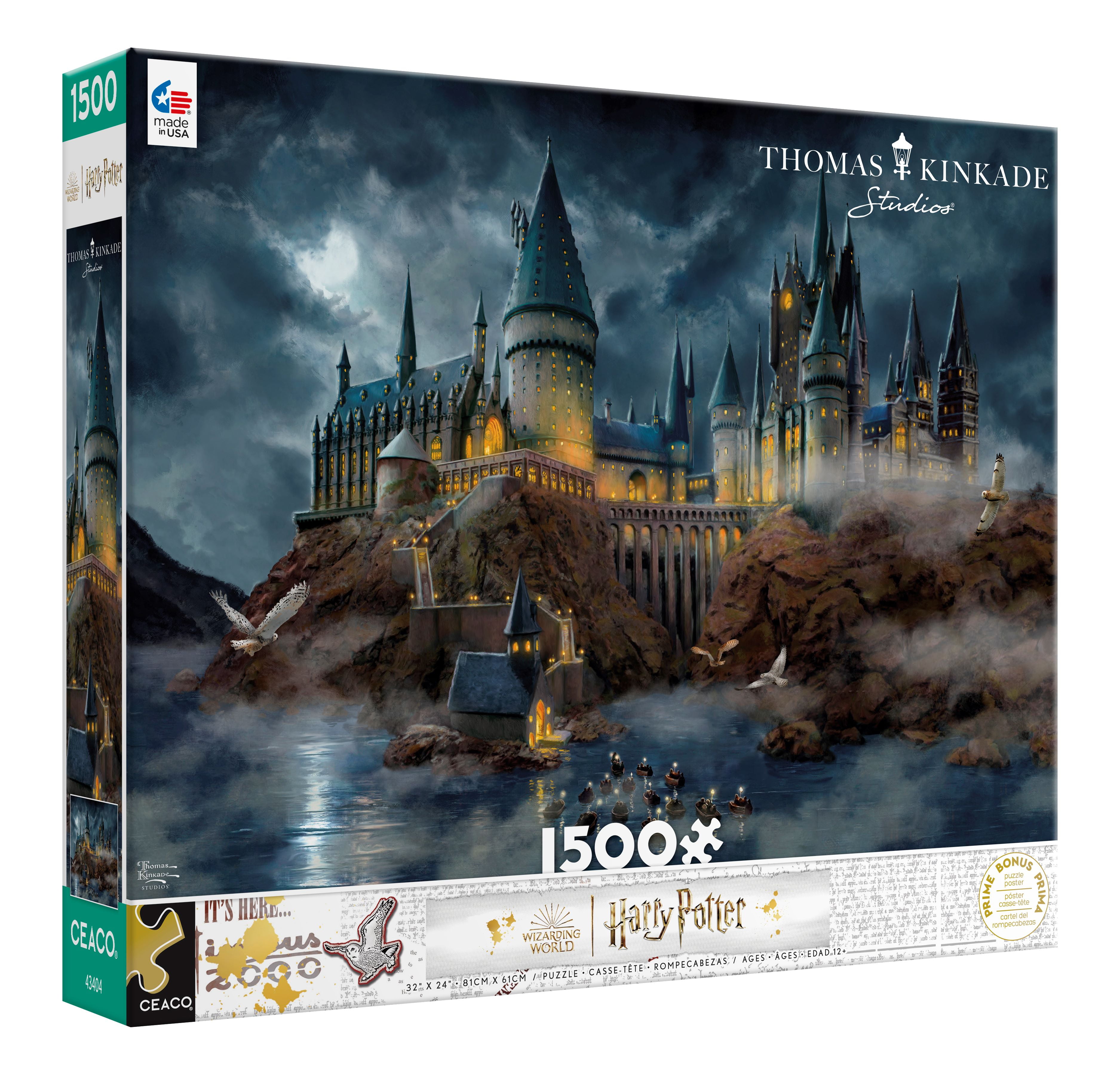 Ceaco Hogwart's Castle (Thomas Kinkade/WB) 1500 Piece Interlocking Jigsaw Puzzle