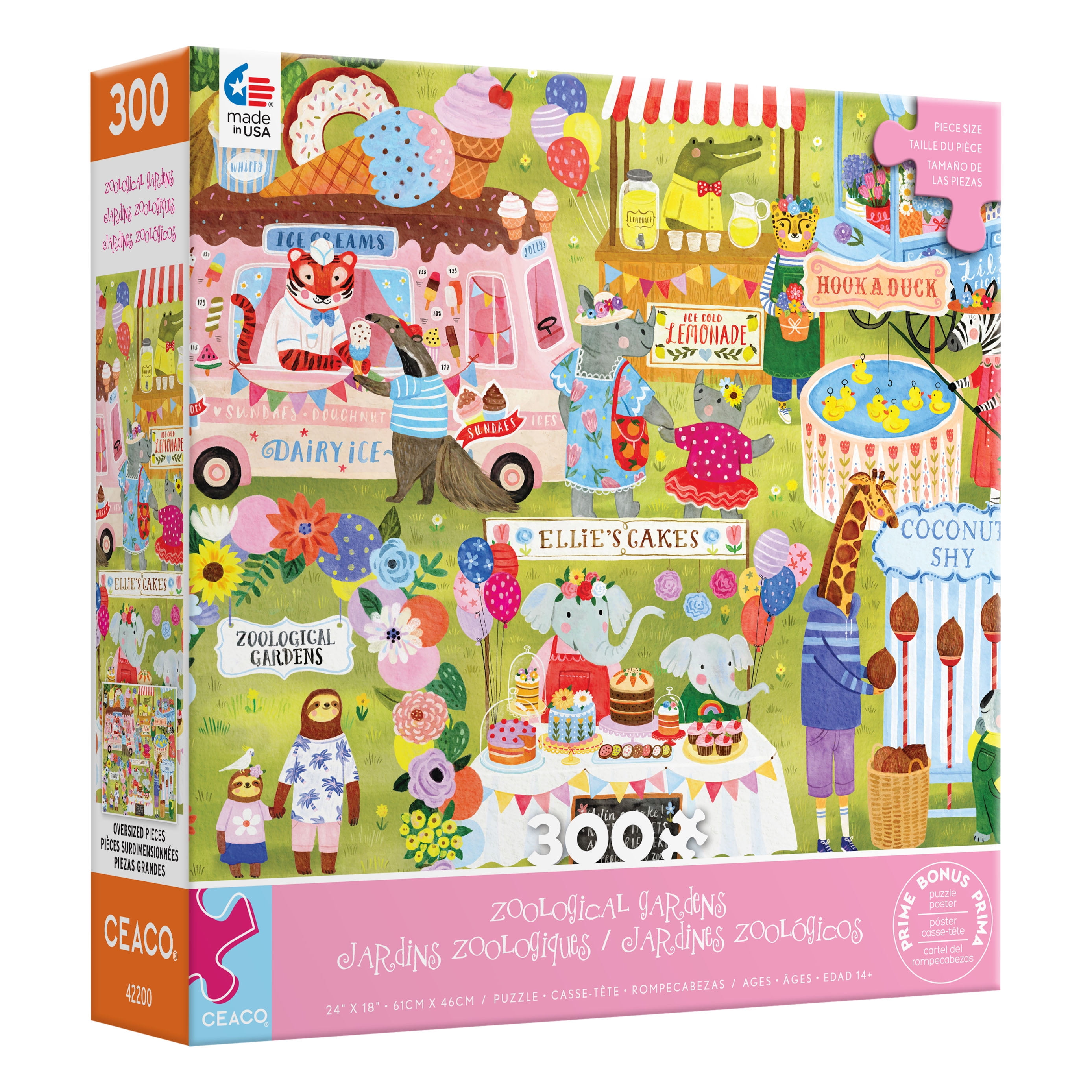 Ceaco Jenny Miriam Zoological Gardens 300-PC Interlocking Jigsaw