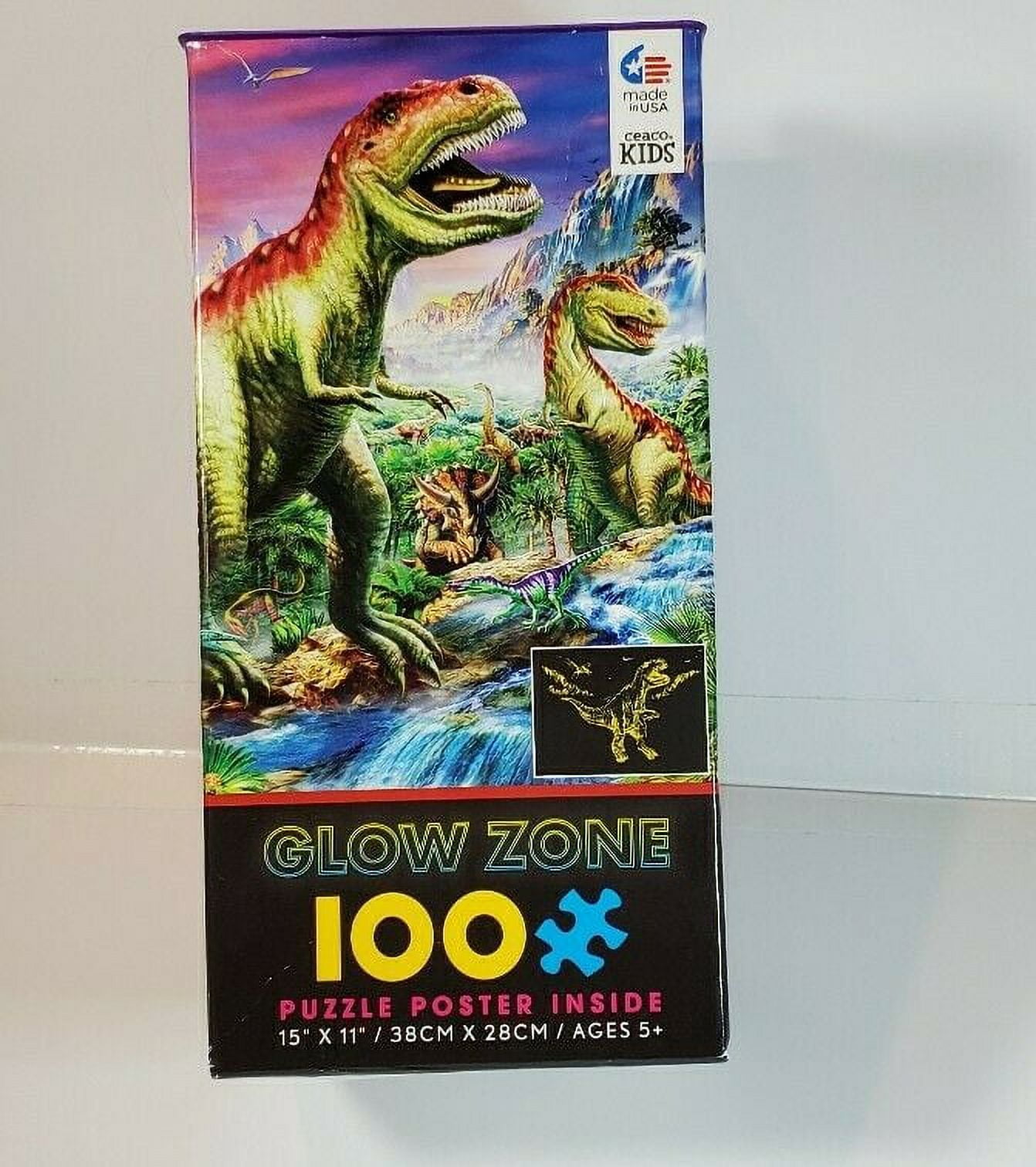 Newest Dino glow puzzle 100 pecies