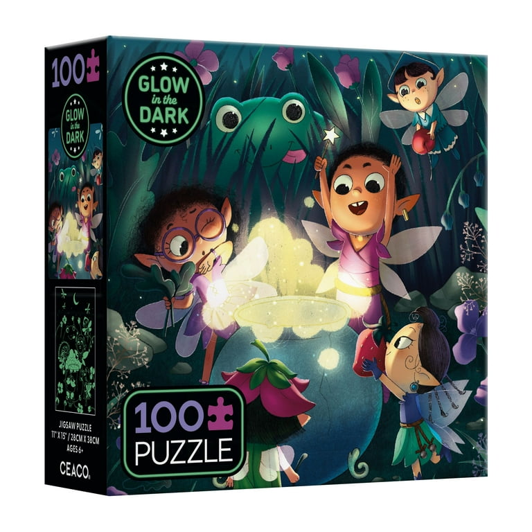 ❤︎acoco❤︎ Ceaco Kids Glow in the Dark Fireside Fairies 100 Piece