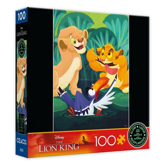 Ceaco Kids Entertainment Deluxe Making Faces Glow 100-Piece Interlocking Jigsaw Puzzle for Children Ages 6+