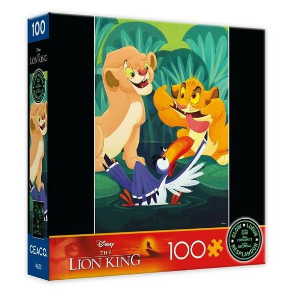 Ceaco Kids Entertainment Deluxe Making Faces Glow 100-Piece Interlocking Jigsaw Puzzle for Children Ages 6+