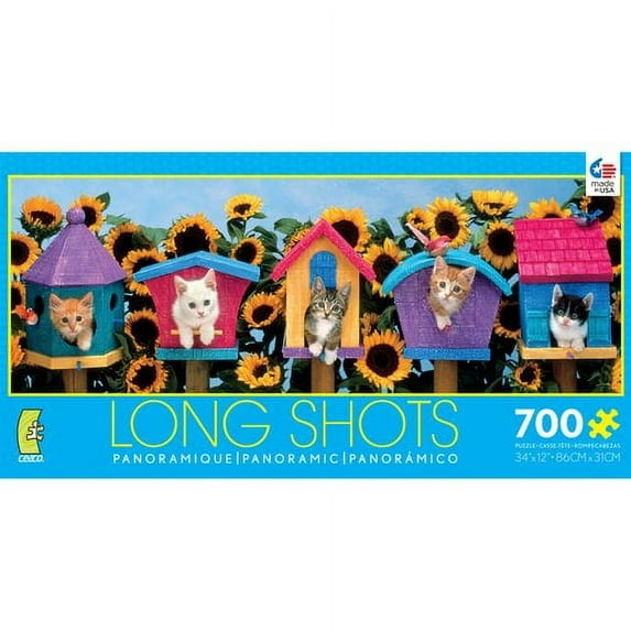 Ceaco Long Shots Panoramic Cat Puzzle, 700 Piece