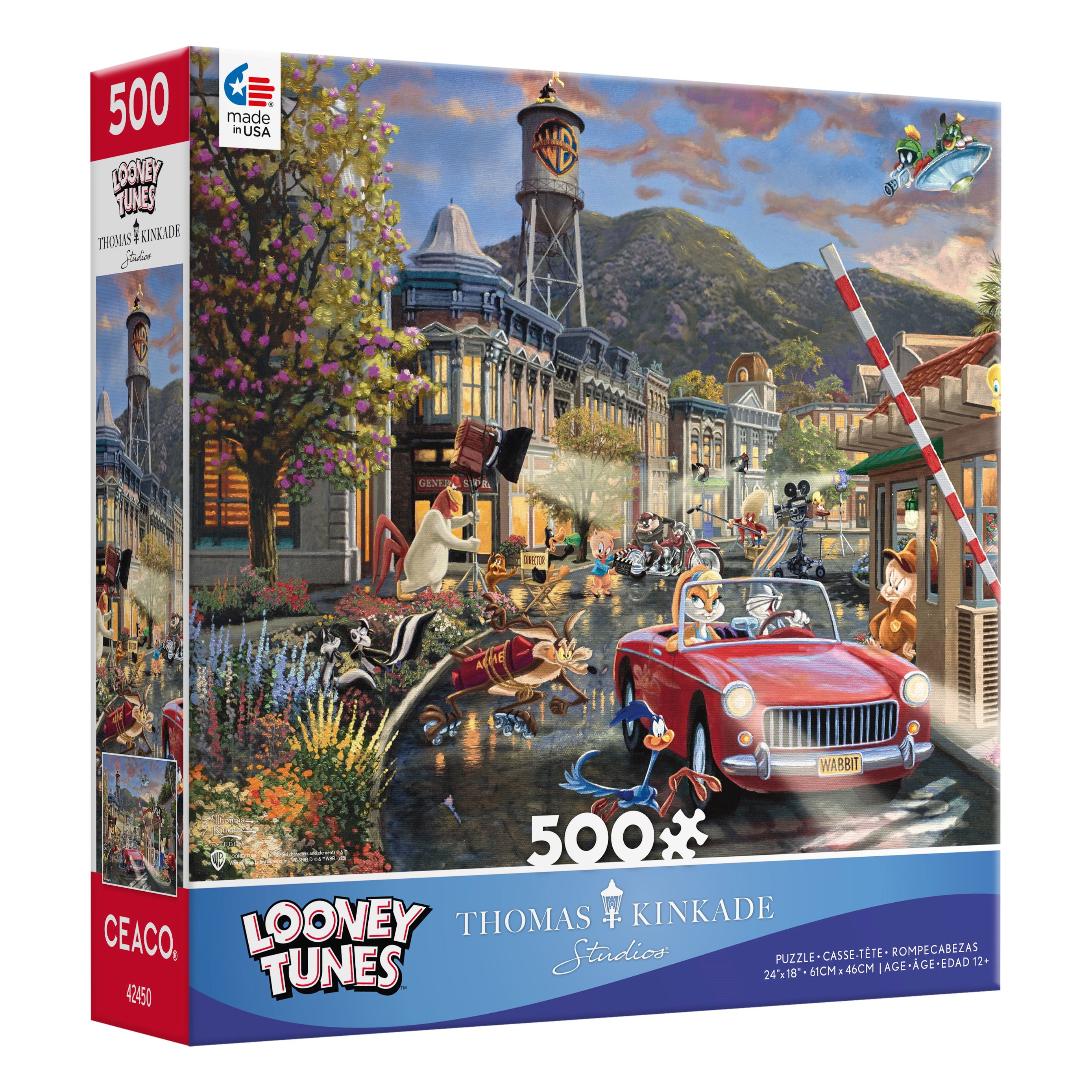 Ceaco Looney Tunes - Backlot Shenanigans 500 Piece Interlocking Jigsaw Puzzle