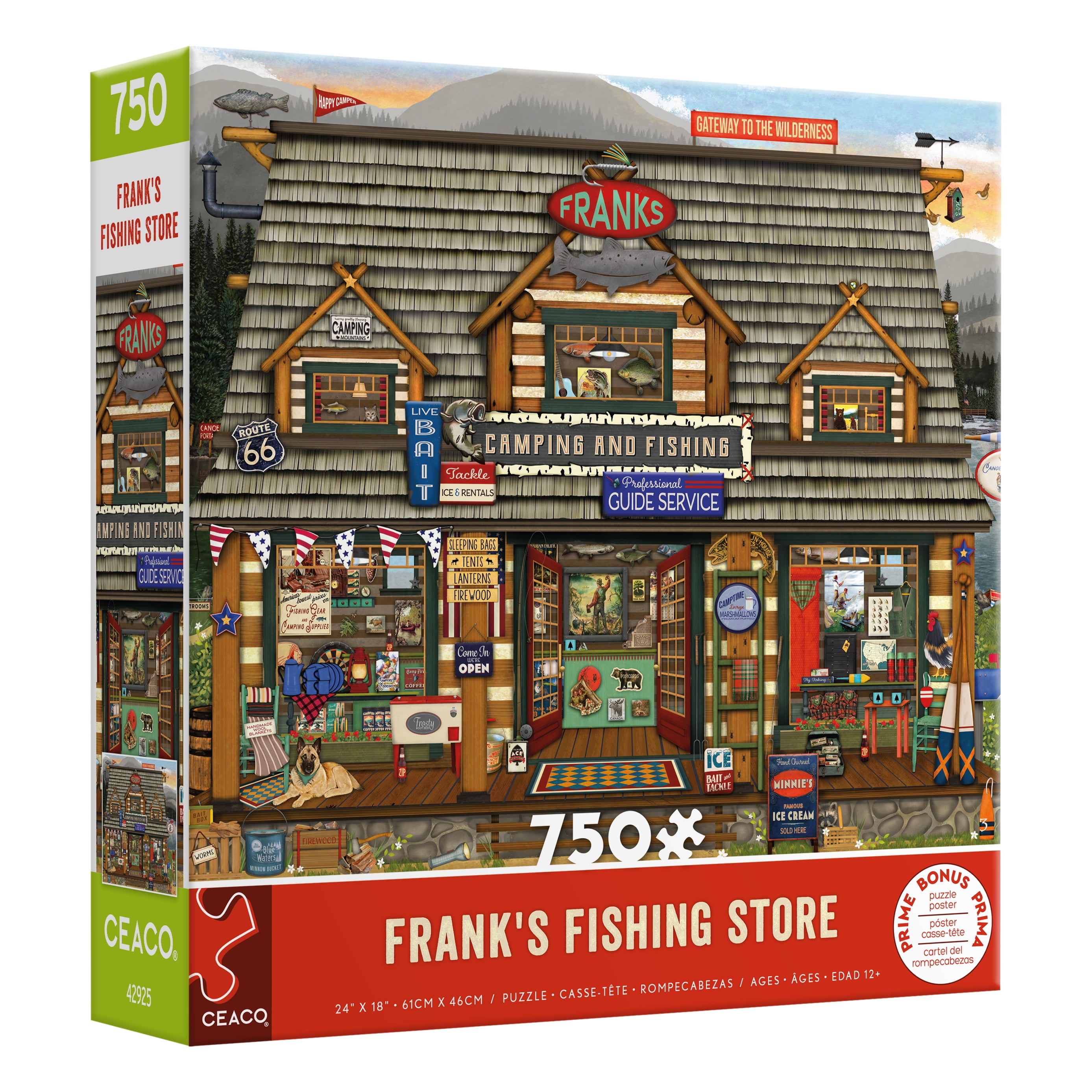 Ceaco - Lori Nawyn - Franks Fishing Store - 750pc Piece Interlocking Jigsaw  Puzzle 