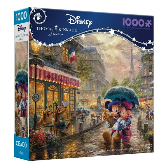 Ceaco Mickey and Minnie in Paris 1000 Piece Interlocking Jigsaw Puzzle