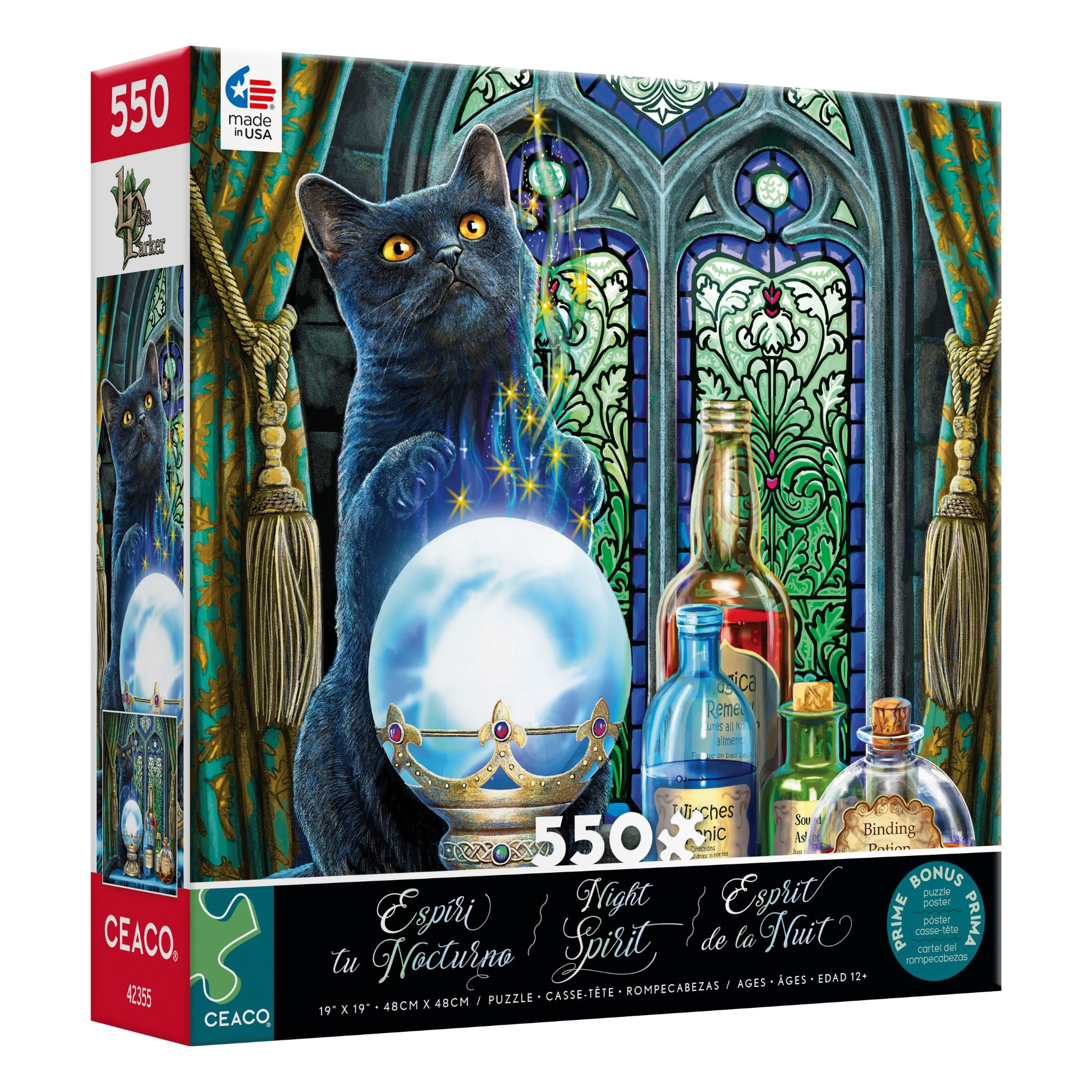 Ceaco - Night Spirit - The Witches Apprentice - 550 Piece Interlocking Jigsaw Puzzle