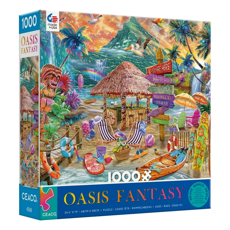 Kállay: A Magical World Ceaco Ocean Magic Steve Sundram Oasis Fantasy 1000pc Colorful
