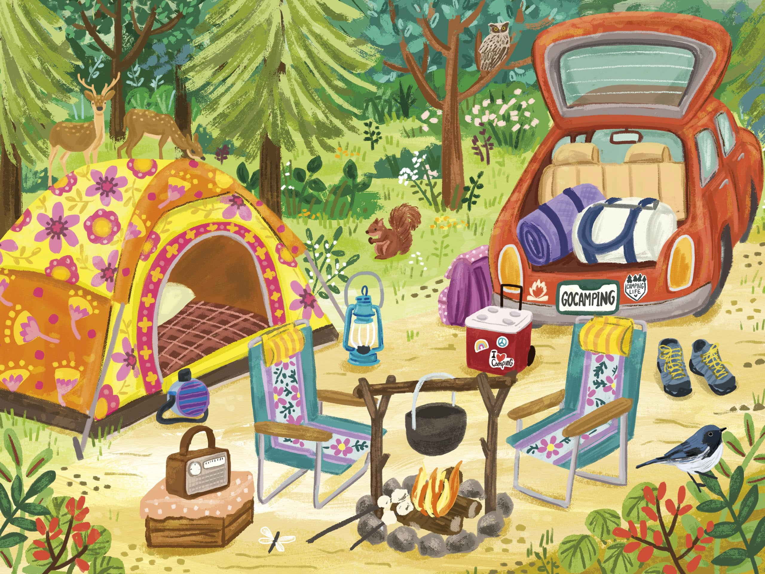 Let's Go Camping 500 Piece Puzzle main image 1