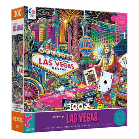 Ceaco - PD Moreno - Las Vegas - 300pc Piece Interlocking Jigsaw Puzzle