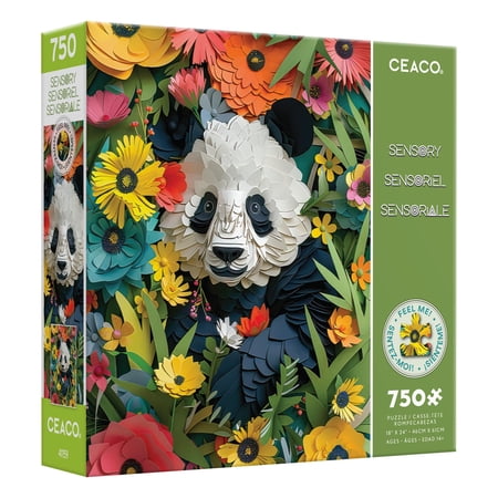 Ceaco Paper Panda Textured (Jim Zuckerman) 750 Piece Interlocking Jigsaw Puzzle