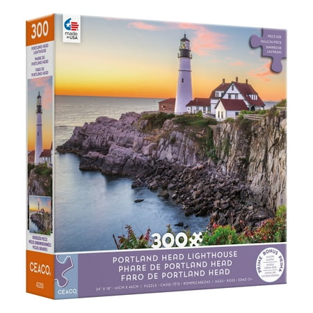 Ceaco Portland Head Lighthouse (Sepavo) 300 Piece Interlocking Jigsaw Puzzle