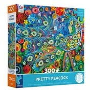 Ceaco 300-Piece Gail Marie Pretty Peacock Interlocking Jigsaw Puzzle