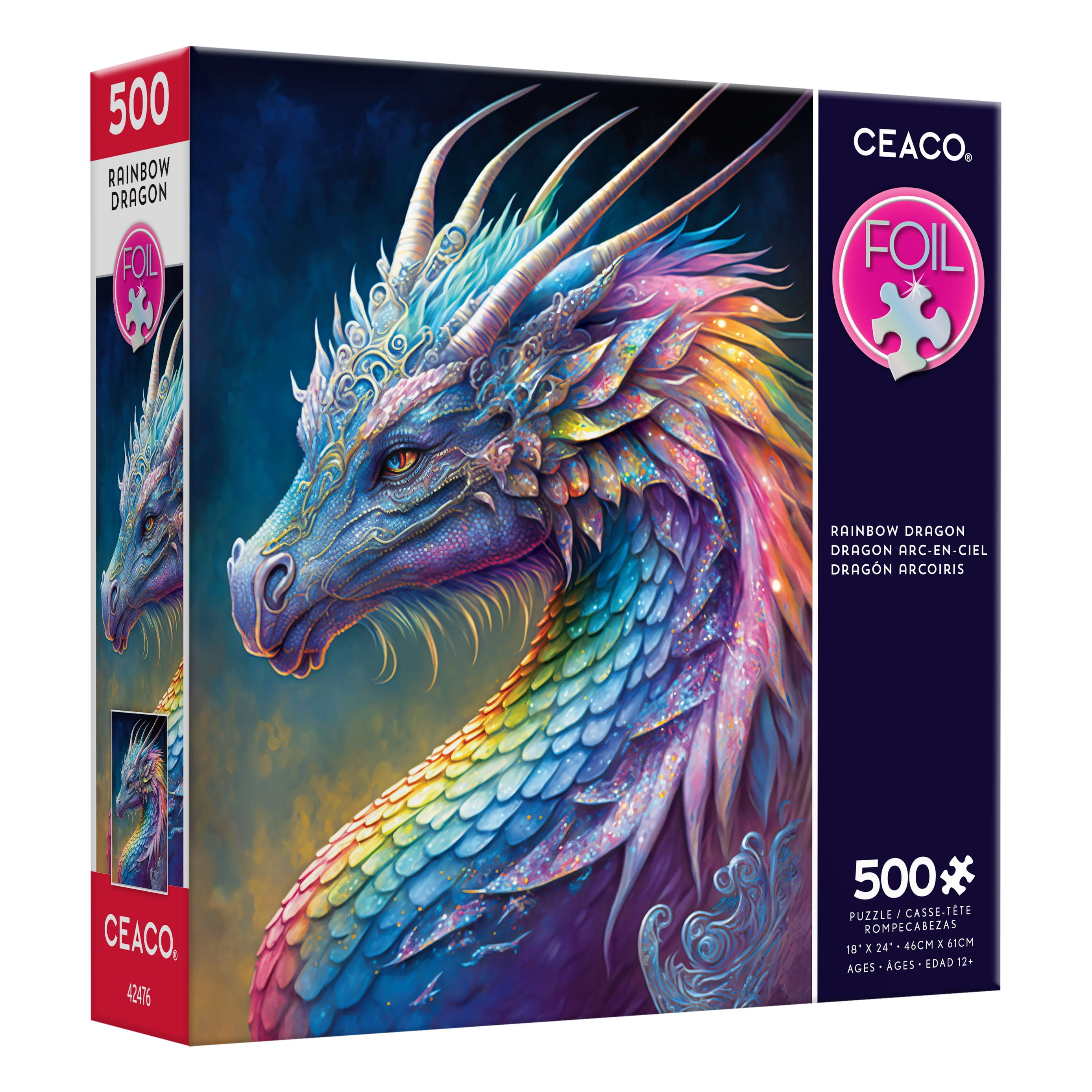 Ceaco Rainbow Dragon Mikey Bergman 500 Piece Interlocking