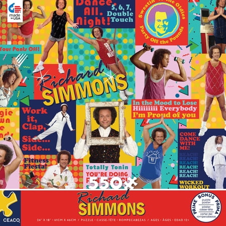 Ceaco - Richard Simmons - Collage Quotes - 550 Piece Jigsaw Puzzle