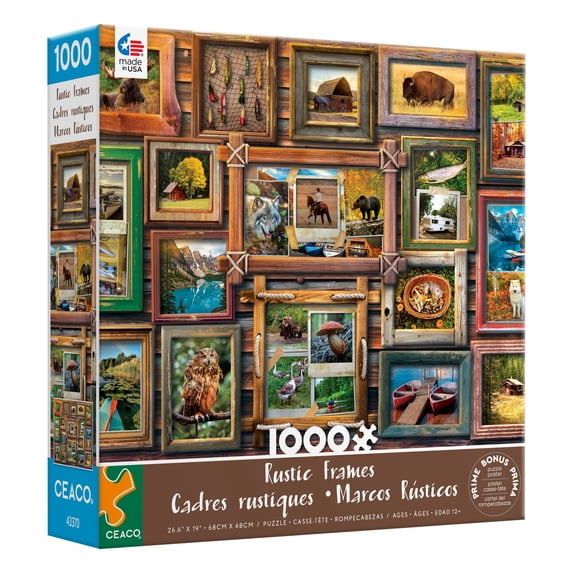 Ceaco Rustic Frames (Eduard) 1000 Piece Interlocking Jigsaw Puzzle
