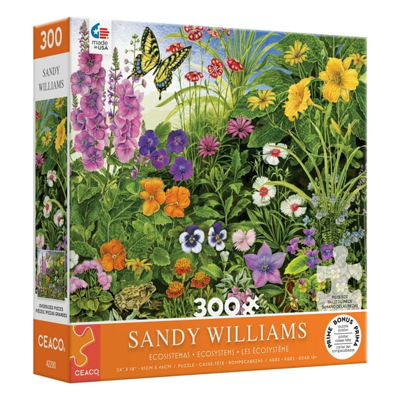 Ceaco - Sandy Williams - In the Garden - 300 Piece Oversized Jigsaw Puzzle