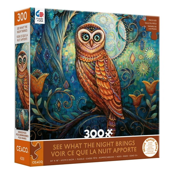 Ceaco See What The Night Brings 300 Piece Interlocking Jigsaw Puzzle