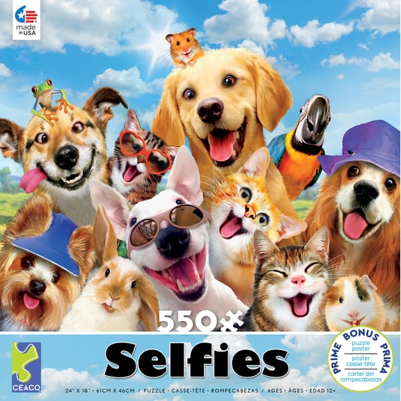 Ceaco Selfie Summer Fun Jigsaw Puzzles, 550 Piece