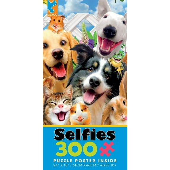 Ceaco - Selfies - Backyard Pals - 300 Piece Jigsaw Puzzle