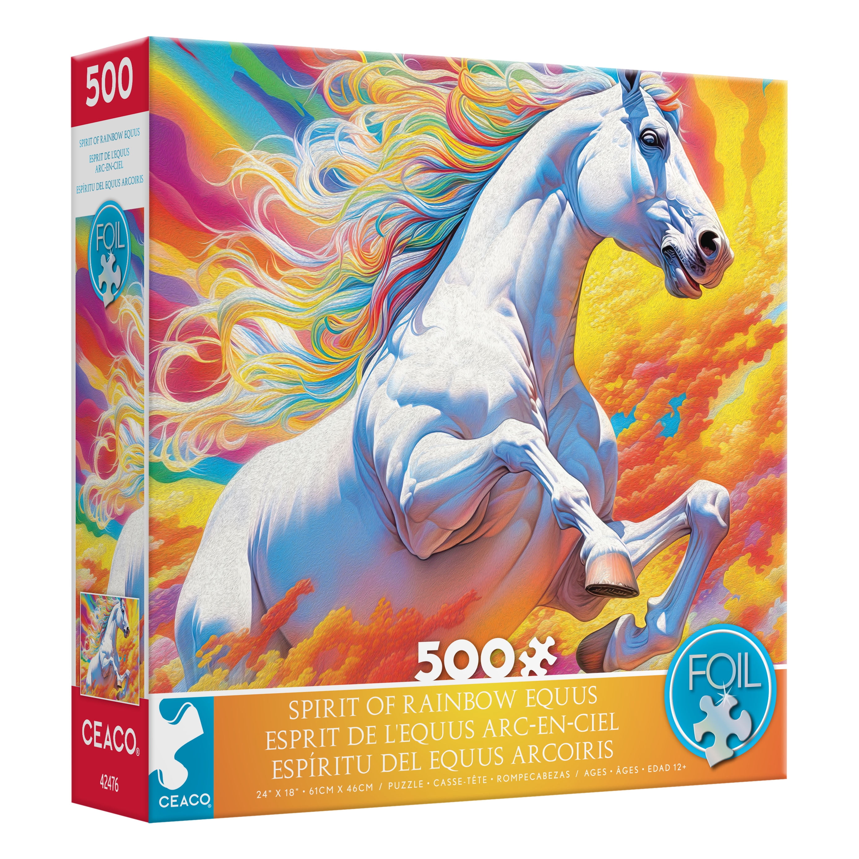Ceaco Spirit of Rainbow Equus (Michael David Ward) 500 Piece Interlocking Jigsaw Puzzle