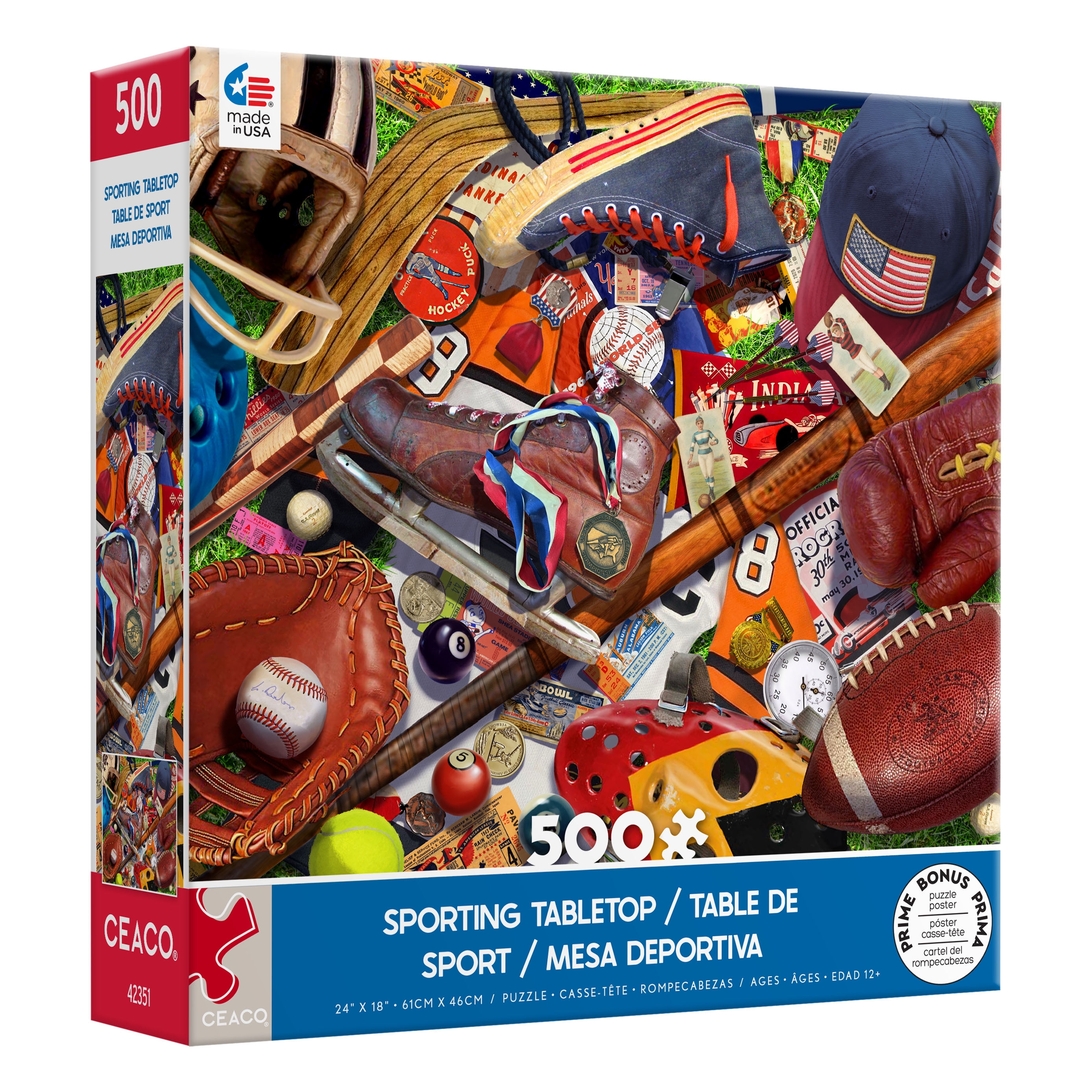 Ceaco Sporting Tabletop Garry Walton 500 Piece Interlocking Jigsaw Puzzle