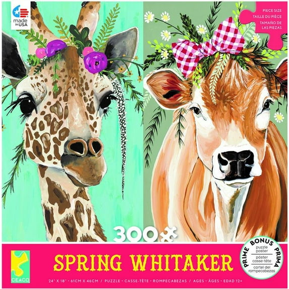 Ceaco - Spring Whitaker - Stella and Daisy - 300 piece Jigsaw Puzzle