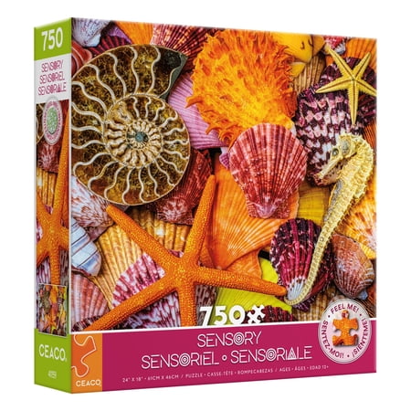 Ceaco Starfish and Shells Sensory (Garry Gay) 750 Piece Interlocking Jigsaw Puzzle
