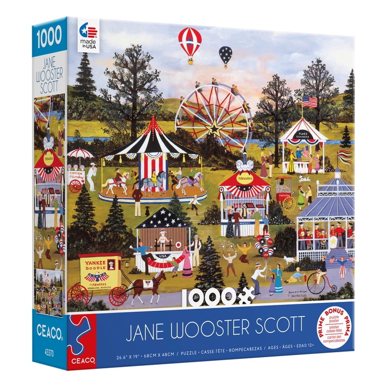 Ceaco, Jigsaw Puzzle, 1000 Piece Stars and Stripes, Independence