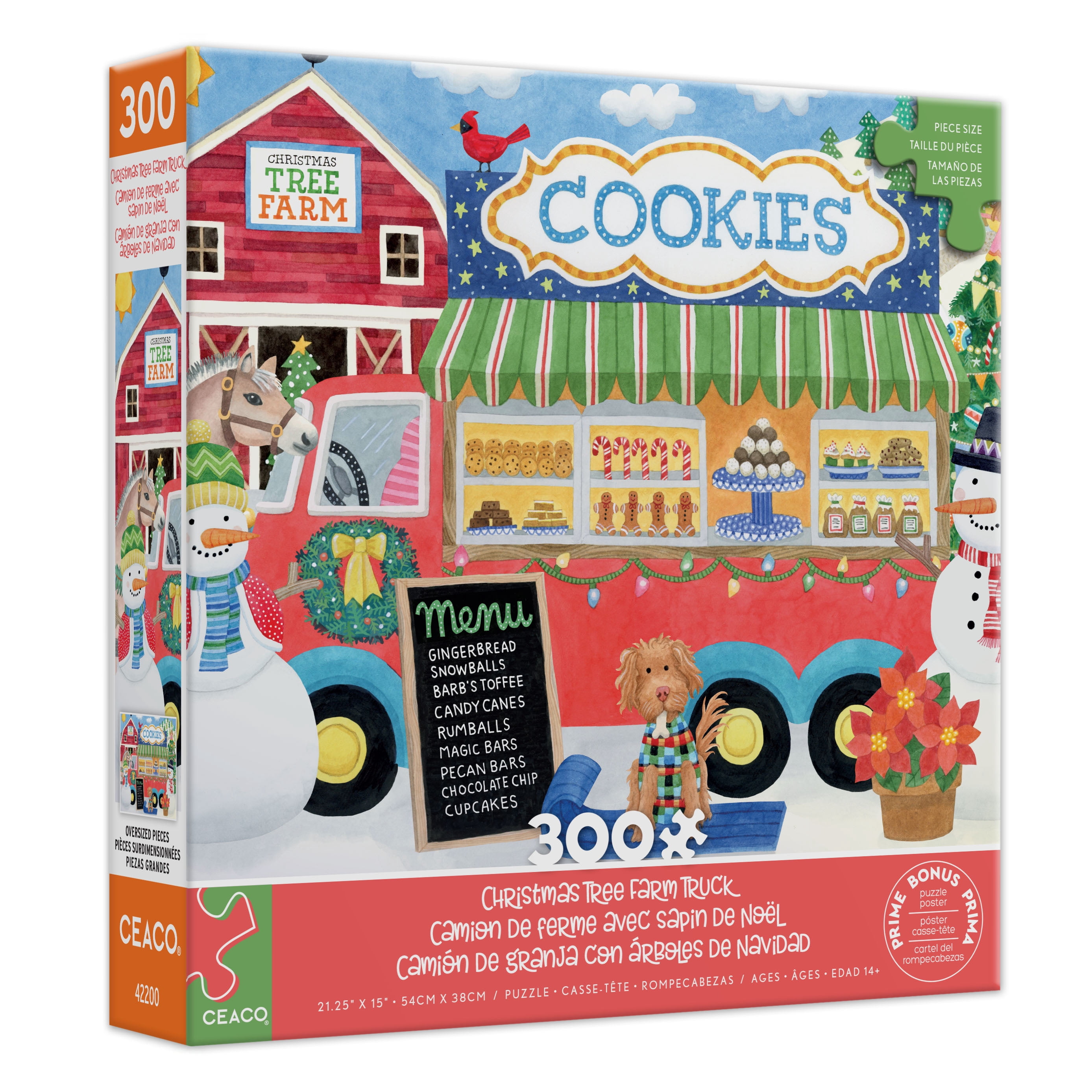 Ceaco Stephanie Person Jones Christmas Tree Farm Truck 300-Piece