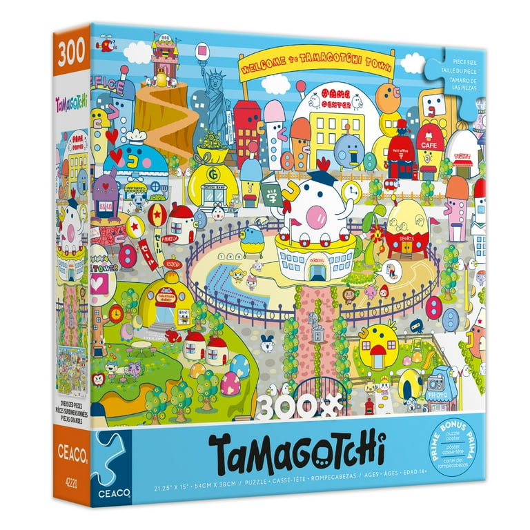 Ceaco Tamagotchi Town 300-PC Interlocking Jigsaw Puzzle for Adults