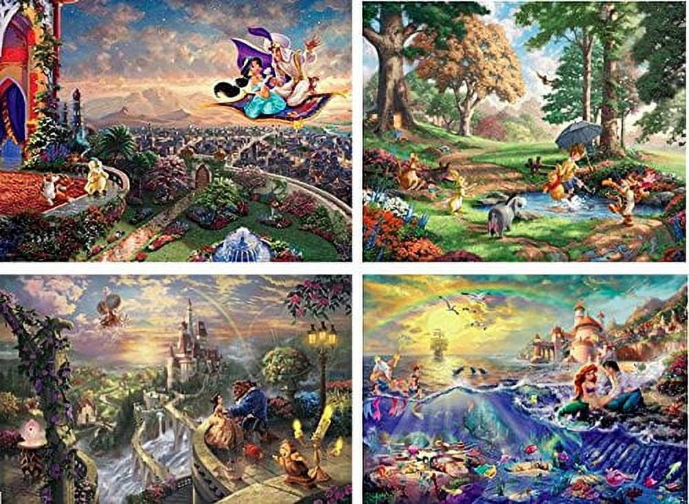 Aladdin, Beauty & the Beast, Little Mermaid, & Winnie the Pooh 4-in