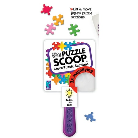 Ceaco - The Puzzle Scoop – A Lifting, Moving, Illuminating, and Magnifying Puzzle Accessory for All Puzzlers